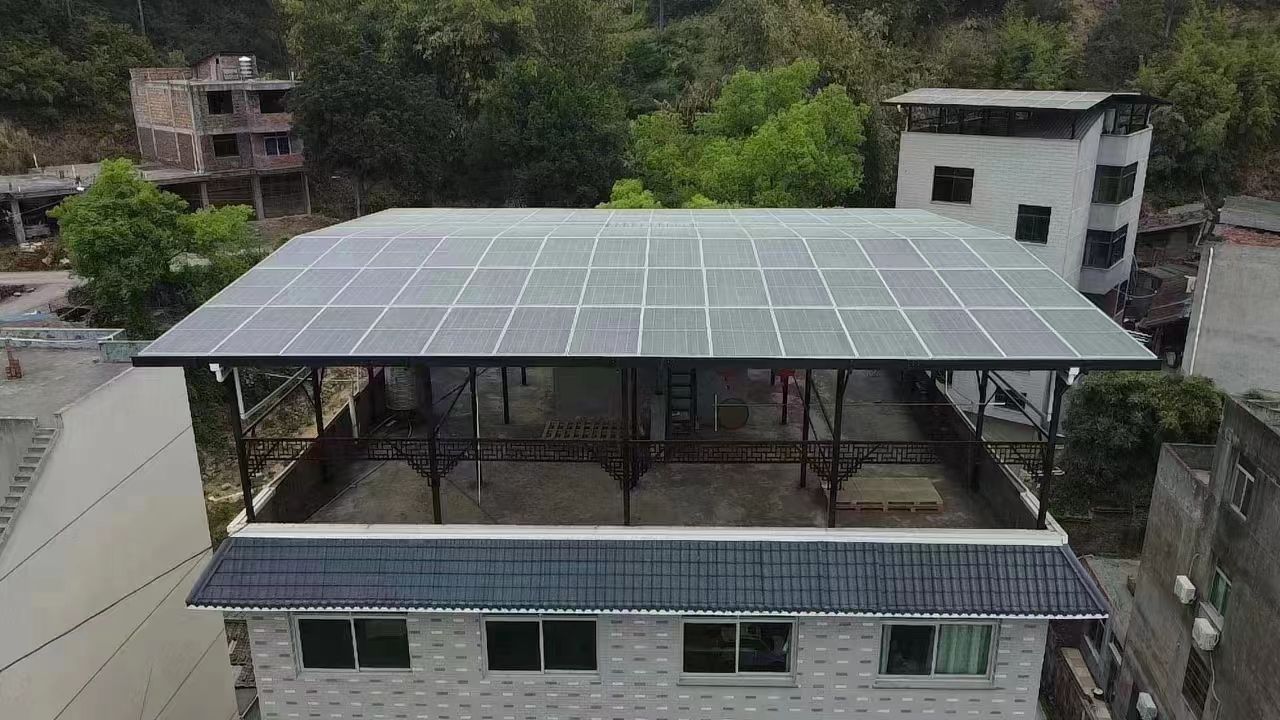 常宁15kw+10kwh自建别墅家庭光伏储能系统